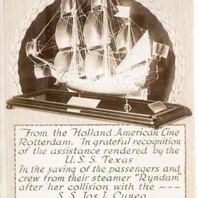 Model ship awarded to Texas