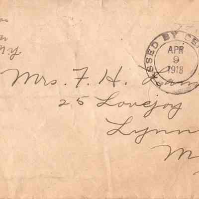 Apr 9, 1918 envelope