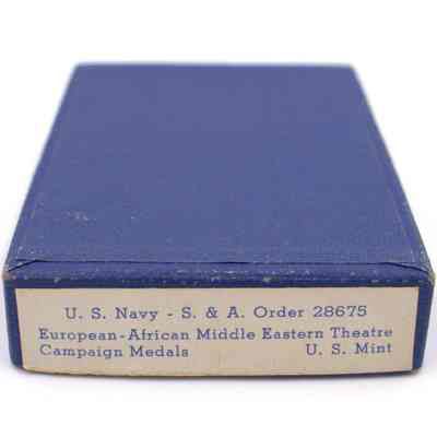 Lewis's European Campaign medal box