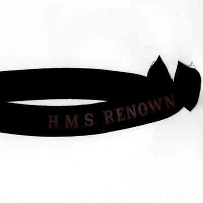 HMS Renown cap tally