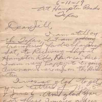 Jun 11, 1919 letter