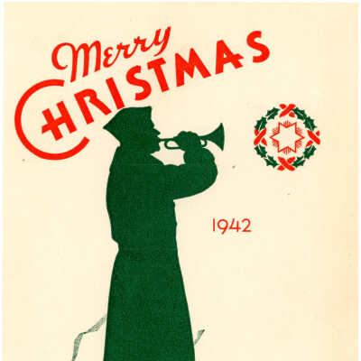 Christmas menu and roster for 171st Field Artillery