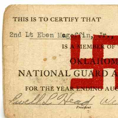 Oklahoma National Guard Association Membership Card