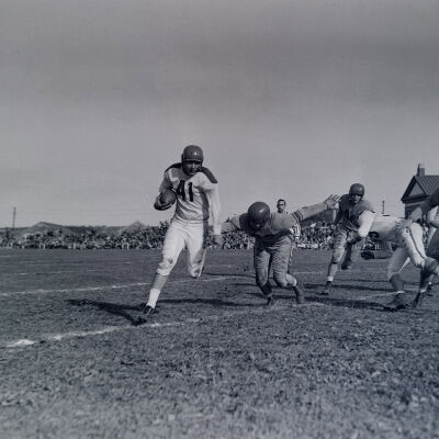 Soldiers playing football