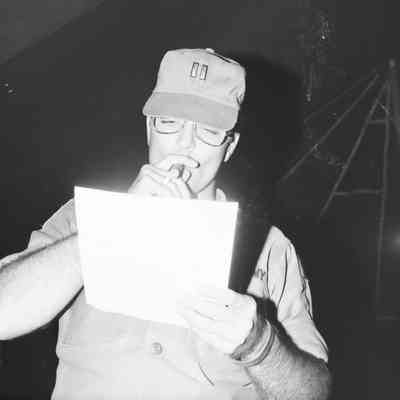 Unknown soldier smoking cigar