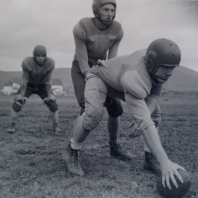 Soldiers playing football