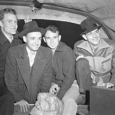 Men in the back of a truck