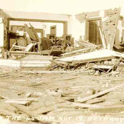 Destroyed house