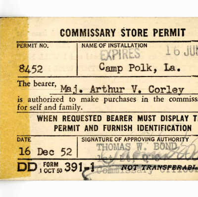 Commissary Store Permit