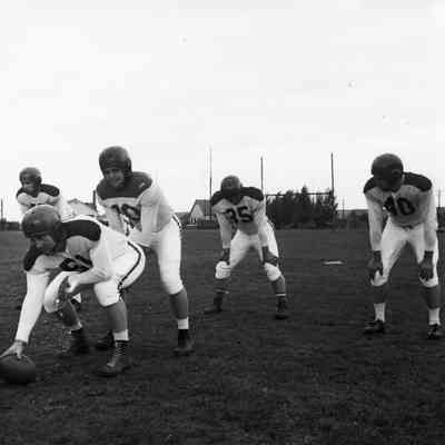 Soldiers during football practice