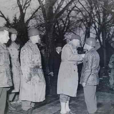 General Alexander Patch awarding decorations