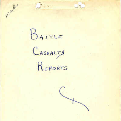 171st Field Artillery Battle Casualty Reports