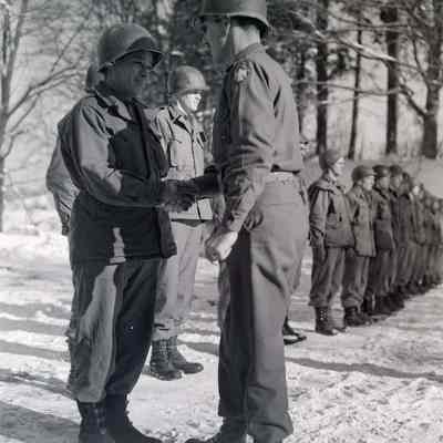 General Frederick awarding decorations