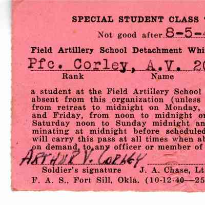 Class "A" Pass