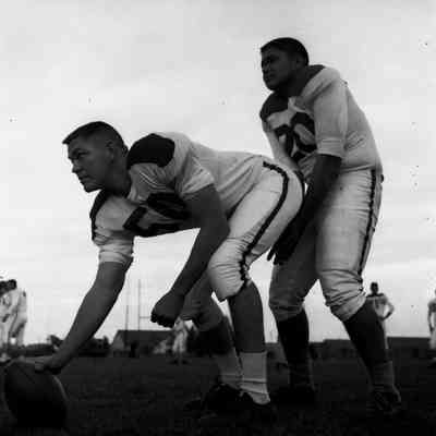 Soldiers during football practice