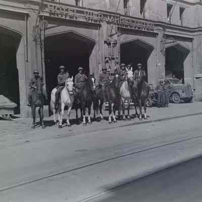 45th Military Police on horseback