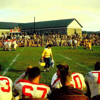 Soldiers playing football