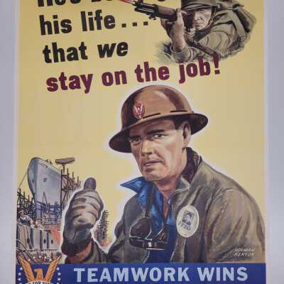 He's betting his life that we stay on the job!