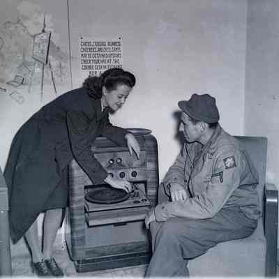 Red Cross Girl Vivian Accord and Pfc Irving Fishman