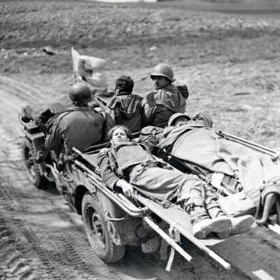 Medics evacuate wounded