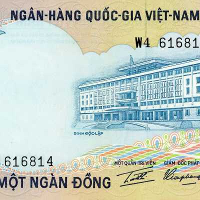 South Vietnamese One Thousand Dong-1972