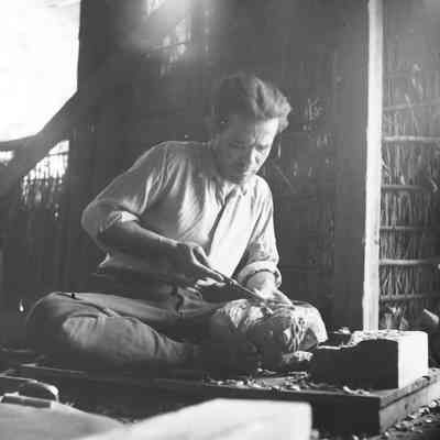 Japanese wood carver