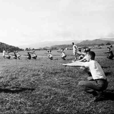 Soldiers doing physical training