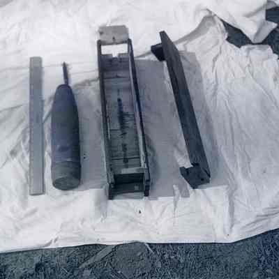 German landmine made from artillery shell