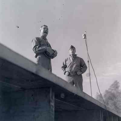 Joe E. Brown on stage