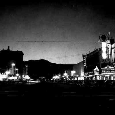 Downtown at night