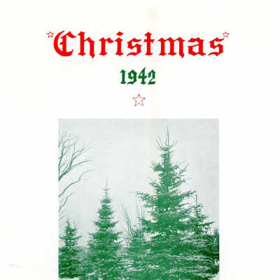Christmas menu and roster for 160th Field Artillery