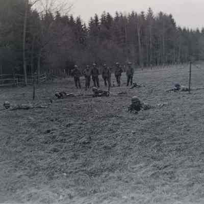 Soldiers training at scout school