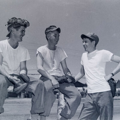 Soldier baseball players