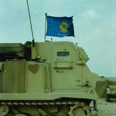 MLRS with Oklahoma flag