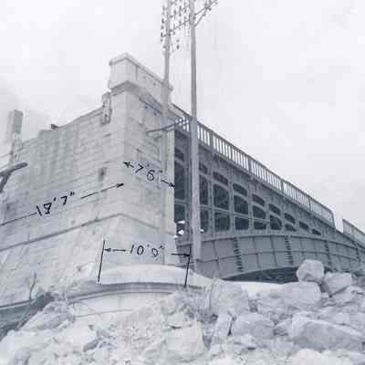 Destroyed bridge