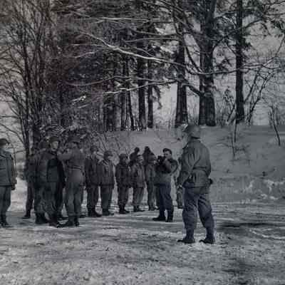 General Frederick awarding decorations