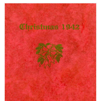 Christmas menu and roster for 189th Field Artillery