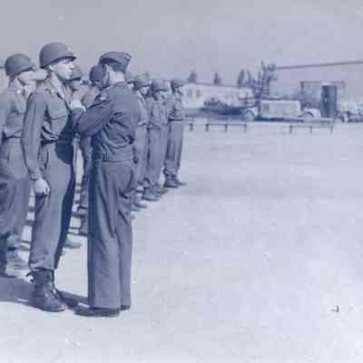 General Frederick awarding decorations