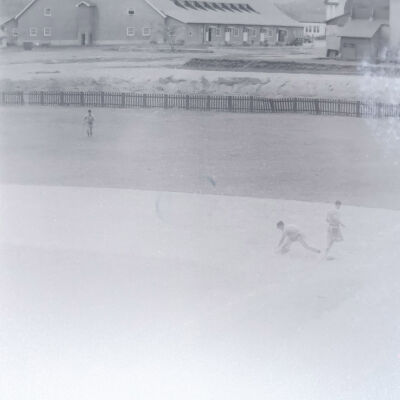 Soldiers playing baseball