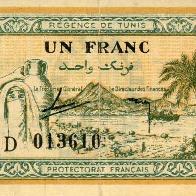 Tunisian One Franc-1943