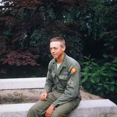 Norbert Haverkamp sitting on a bench