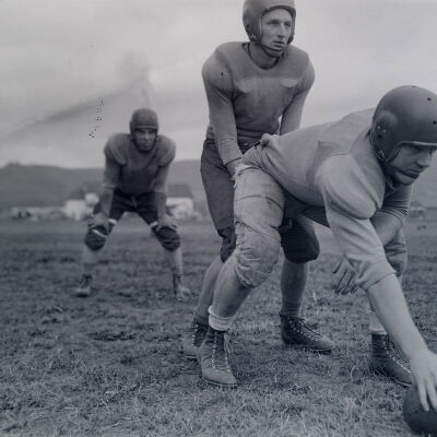 Soldiers playing football