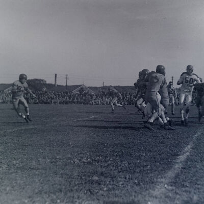 Soldiers playing football