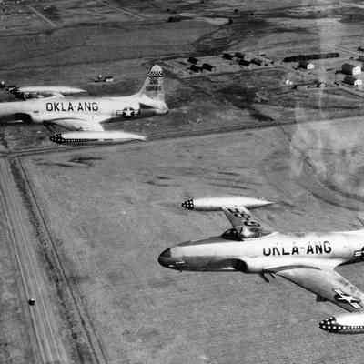 F-80s in flight
