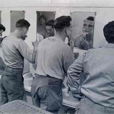 Soldiers shaving
