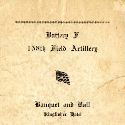 Banquet Ball Menu and Roster