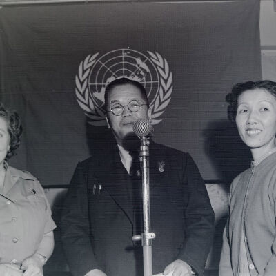 Ceremony for Army Medical Corps, Red Cross, and NATO