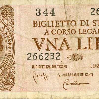 Italian One Lira-1944