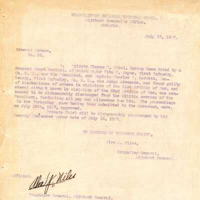 General Order #25 Headquarters Oklahoma National Guard-1907
