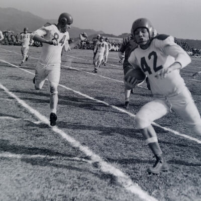 Soldiers playing football
